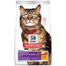 Hill’s Science Plan Sensitive stomach & skin adult cat food with chicken 1.5Kg