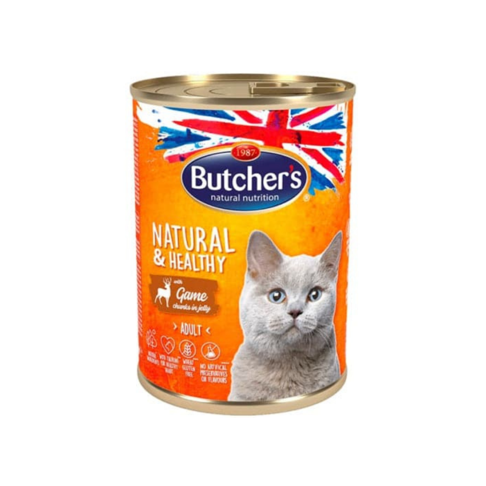 Butcher'S Delicious Dinners Cat with Game Chunks in Jelly 400g