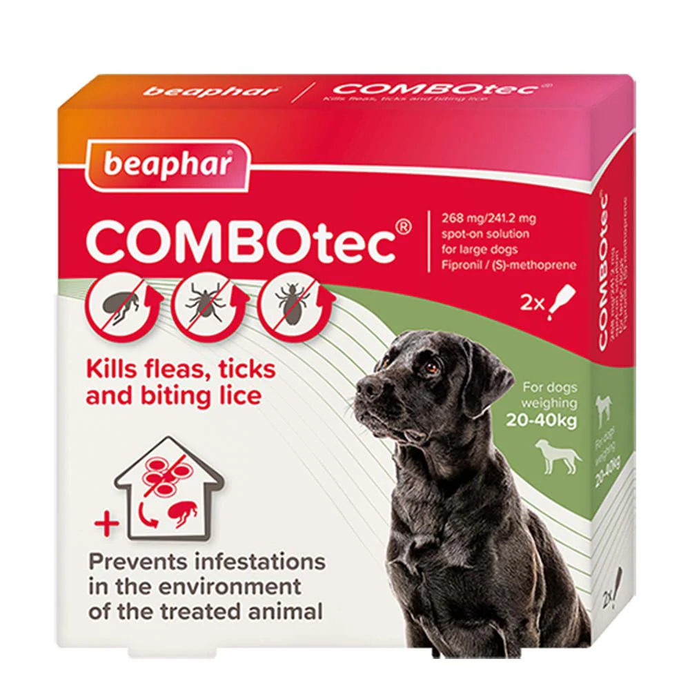 Beaphar ComboTec for Fleas,Ticks,and Lice for Large Dogs (20-40kg) 2268mg