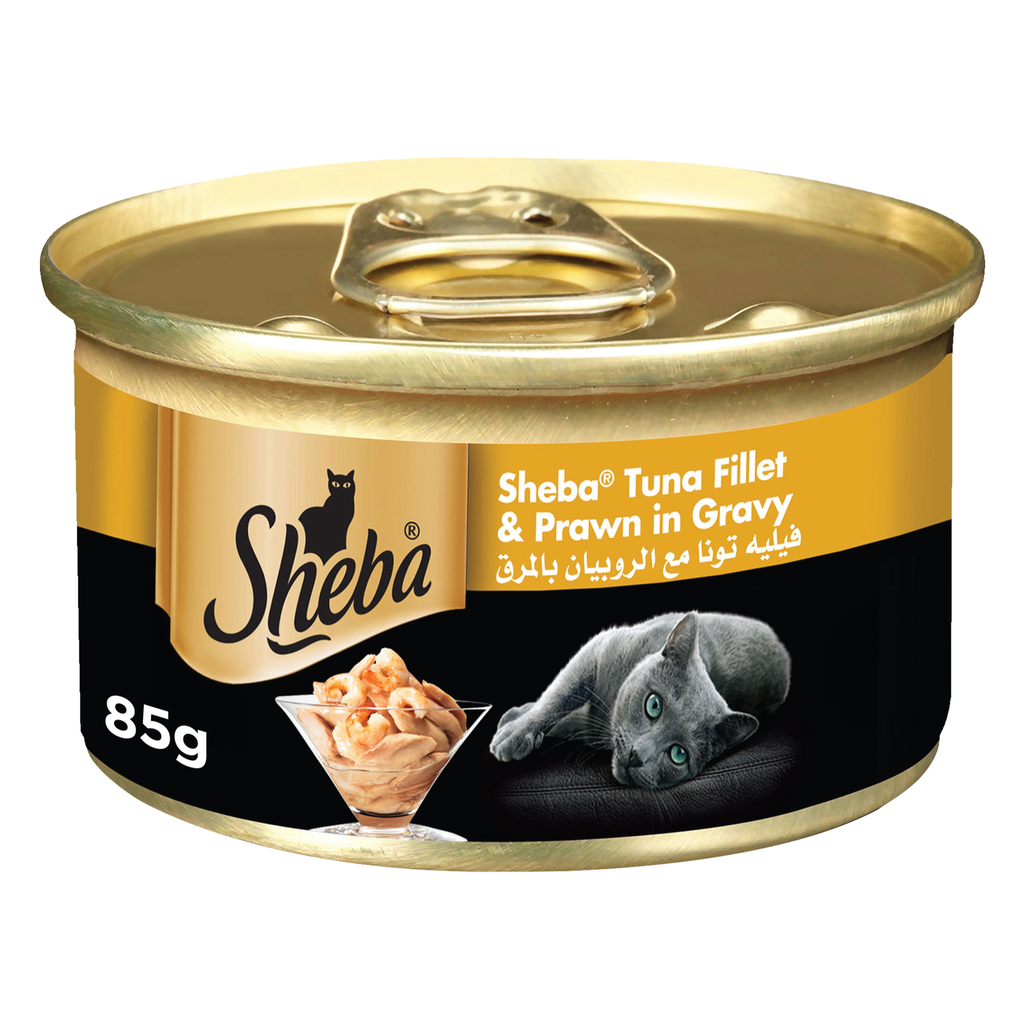 Sheba Tuna and Shrimp in Sauce,85g