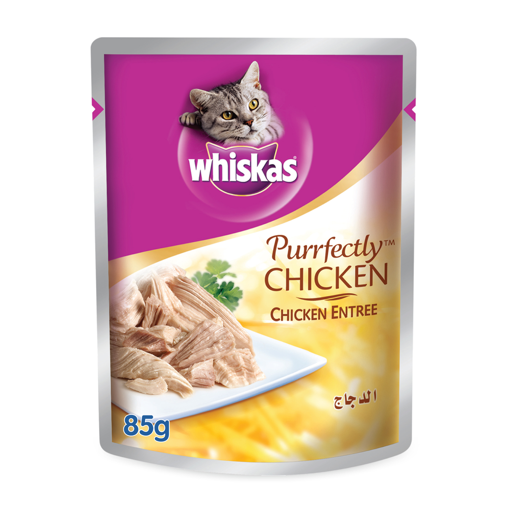 Whiskas Purrfectly Chicken Pouches,85g