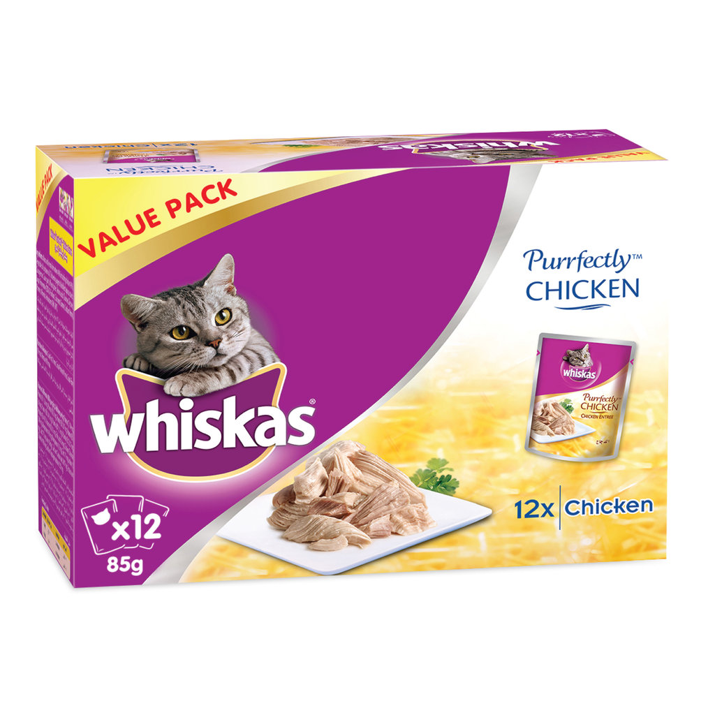 Whiskas Purrfectly Chicken Pack,80g