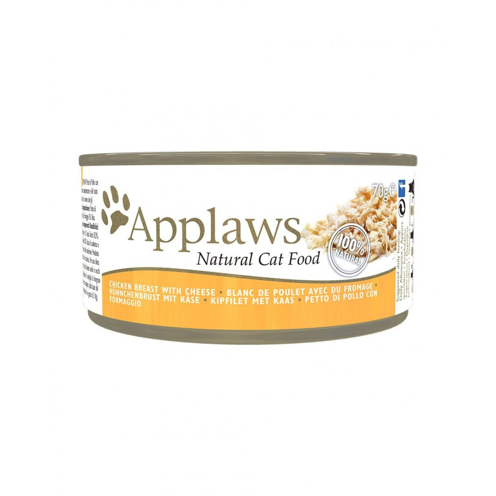 Applaws Cat Chicken Breast with cheese in Broth 70g