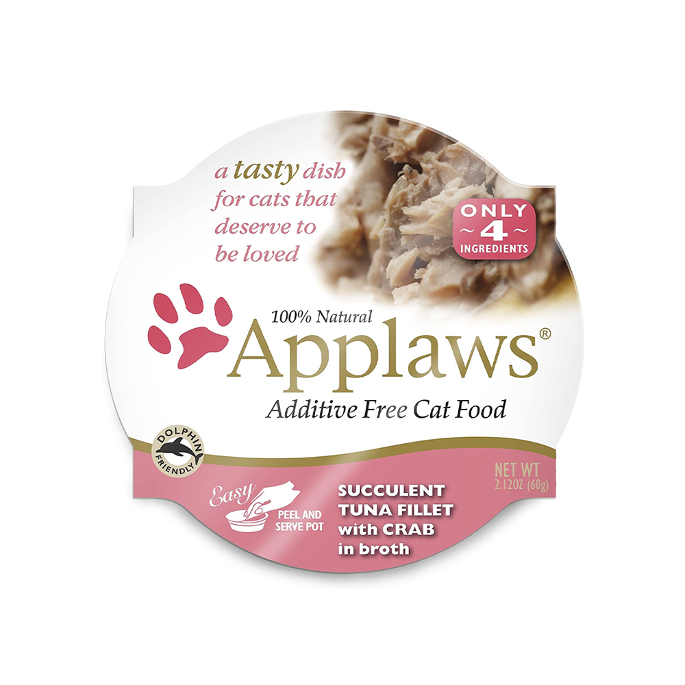 Applaws Cat Pots Tuna Fillet with Crab 60g