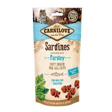 Carnilove Treats Sardine Enriched with Parsley 50g for Cats