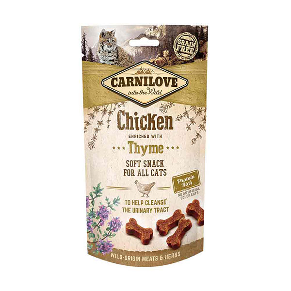 Carnilove Treats Chicken Enriched with Thyme 50g for Cats