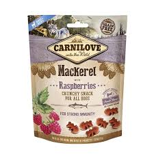 Carnilove Treats Mackerel with Raspberries with Fresh Meat for Dogs 200g