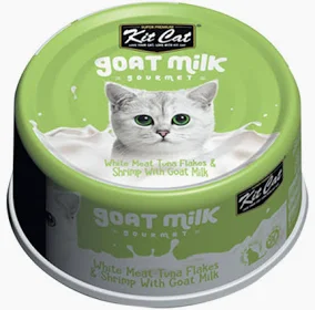 Kit Cat White Meat Tuna Flakes & Shrimp with Goat Milk 70g