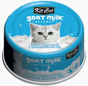 Kit Cat White Meat Tuna Flakes & WhiteBait with Goat Milk 70g