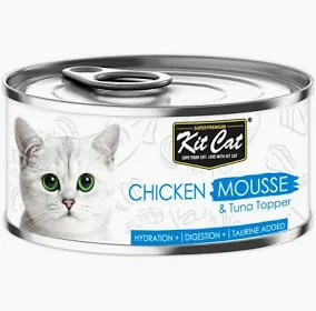 Kit Cat Chicken Mousse & Tuna Toppers 80 g