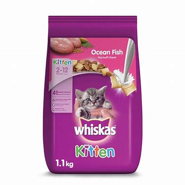 Whiskas Kitten Ocean Fish Flavor with Milk Dry Food 1.1kg