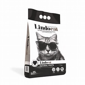 Lindocat Natural White Cat Litter 15L 