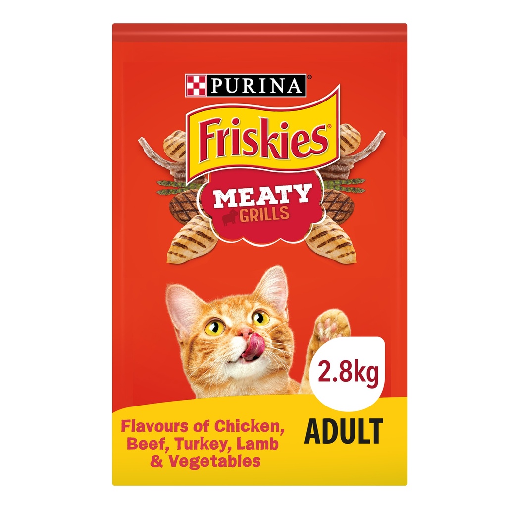 Purina Friskies Meaty Grill Dry Cat Food 2.5Kg