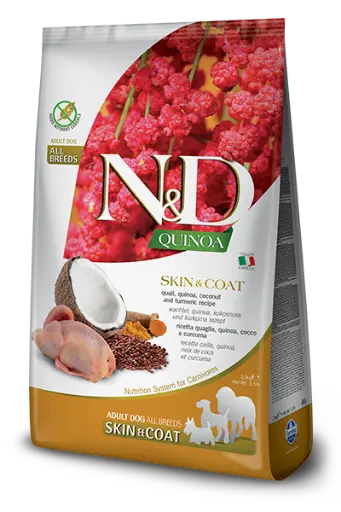 [FDF-FM-06317] Farmina Dry Food N&D Quinoa Cat Skin & Coat Quail 1.5Kg