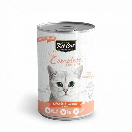 [FO1KC0137] Kit Cat Complete Cuisine Chicken & Salmon 150g