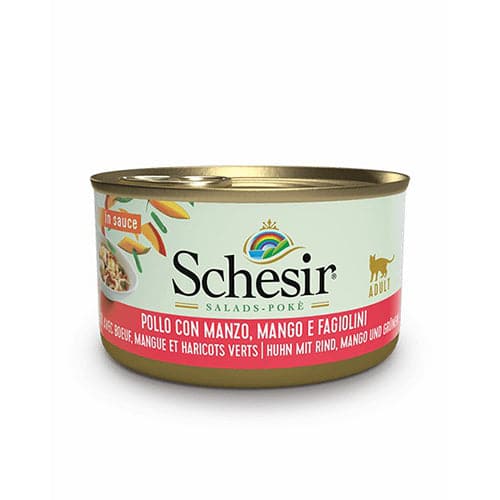 [WF-SCH-05464] Schesir Salads in Sauce Chicken with Beef ,Mango & Green Peas 85g