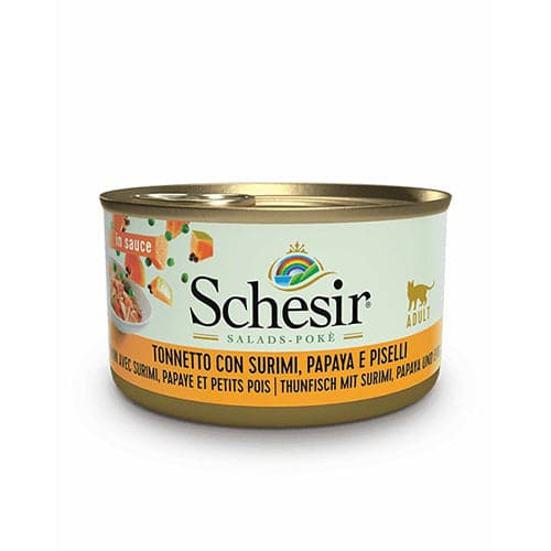 [WF-SCH-05468] Schesir Salads in Sauce Tuna with Surimi , Papaya, and peas 85g 