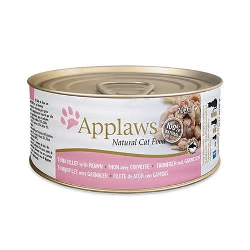 [WF-APP-04591] Applaws Cat Tuna Fillet with Prawn in Broth 70g