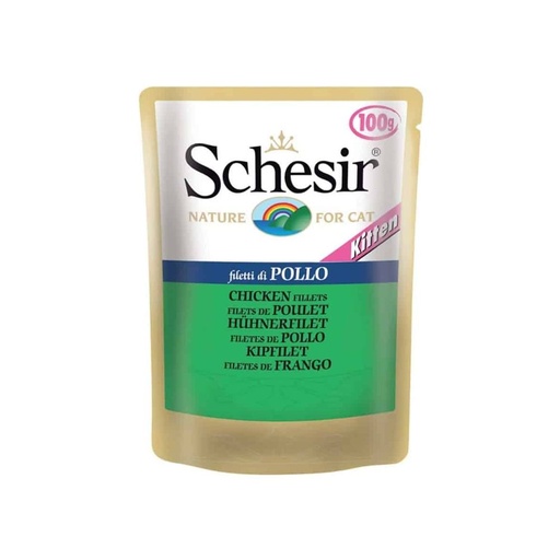 [WF-SCH-05450] Schesir Kitten Chicken Fillets Pouch 100g