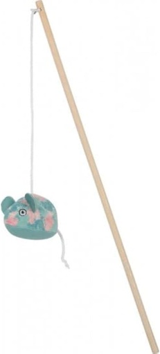 [CA1ZX0080] Zolux Ethicat Cat Toy Leave Mouse Rod Toy