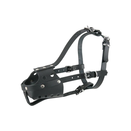 [ACC-ZX-00037] Zolux Black Leather Muzzle Size 5 