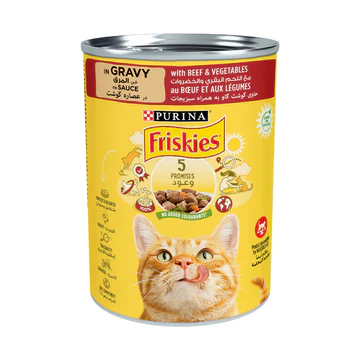 [FO1PUR0457] Friskies Beef & Vegetables in Gravy for Cats 400g