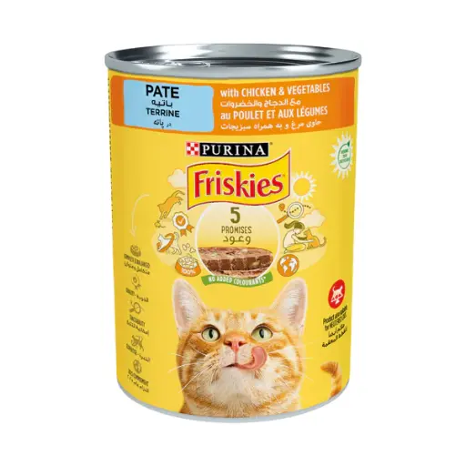 [FO1PUR0459] Friskies Chicken & Vegetables Pate for Cats 400g