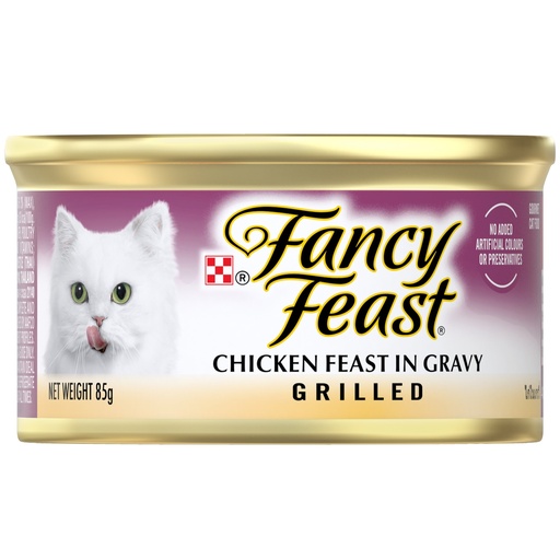 [FO1PUR0723] Purina Fancy Feast Grilled chicken Gourmet Wet Cat Food in Gravy 85g