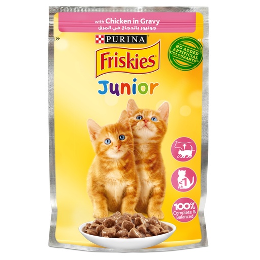 [FO1PUR0752] Purina Friskies Junior With Chicken In Gravy 85g