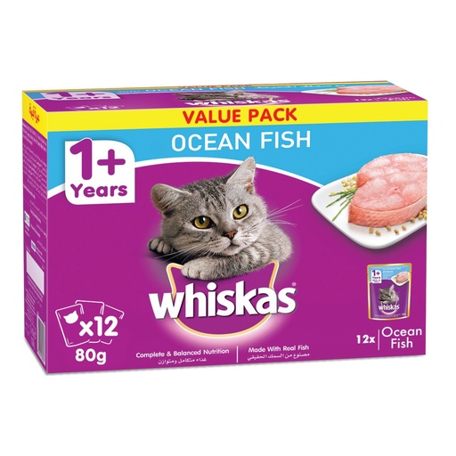 [WF-WHK-05606] Whiskas Ocean Fish Pack,80g