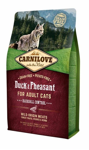 Carnilove Duck & Pheasant for Adult Cats - Hairball Control