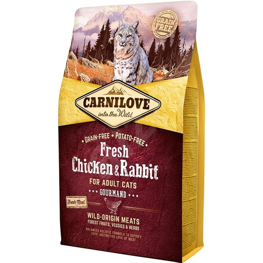 Carnilove Chicken & Rabbit Gourmand for Adult Cats