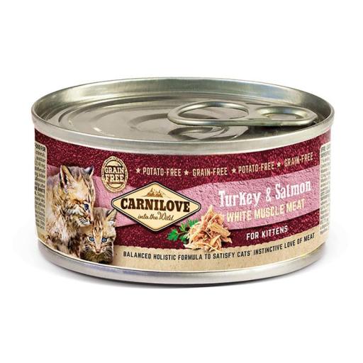 [WF-CAR-04724] Carnilove Turkey & Salmon for Kittens 100g