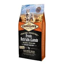 [DF-CAR-00512] Carnilove Fresh Ostrich & Lamb for Small Breed Dogs 6Kg