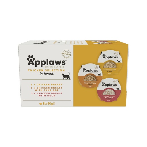 [WF-APP-04574] Applaws Cat Multipack Chicken Selection 8x60g