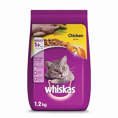 [DF-WHK-01602] Whiskas Chicken Dry Food for Adult Cats 1+ Years 1.2 kg