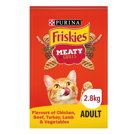 [DF-PUR-01304] Purina Friskies Meaty Grill Dry Cat Food 2.5Kg