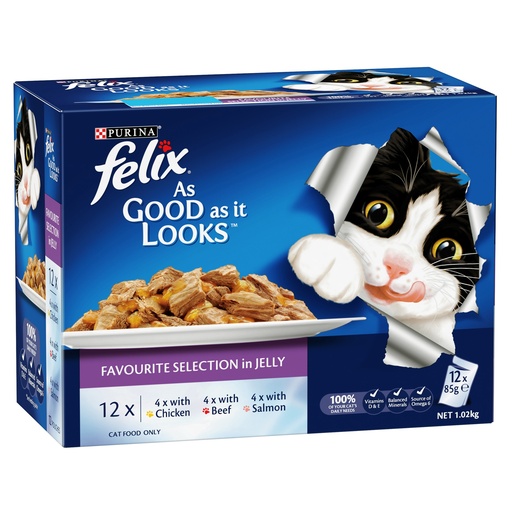 [WF-PUR-04921] Purina Felix Favourite Selection (12X85g)