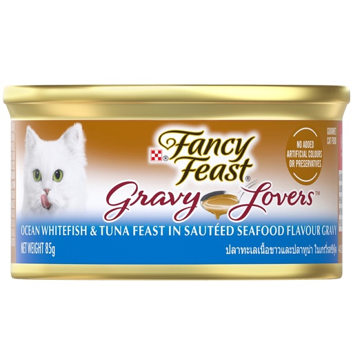 [FO1PUR0720] Purina Fancy Feast Gravy Lovers Ocean White Fish & Tuna 85g